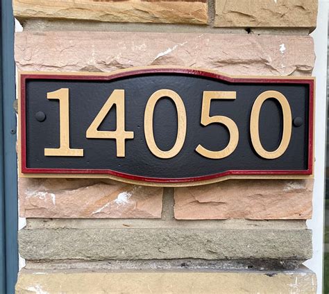 Scroll House Numbers Sign, Custom Home Address 